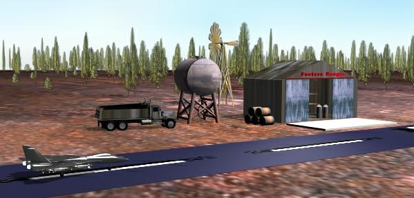 Jolly Joker landing at outback airport